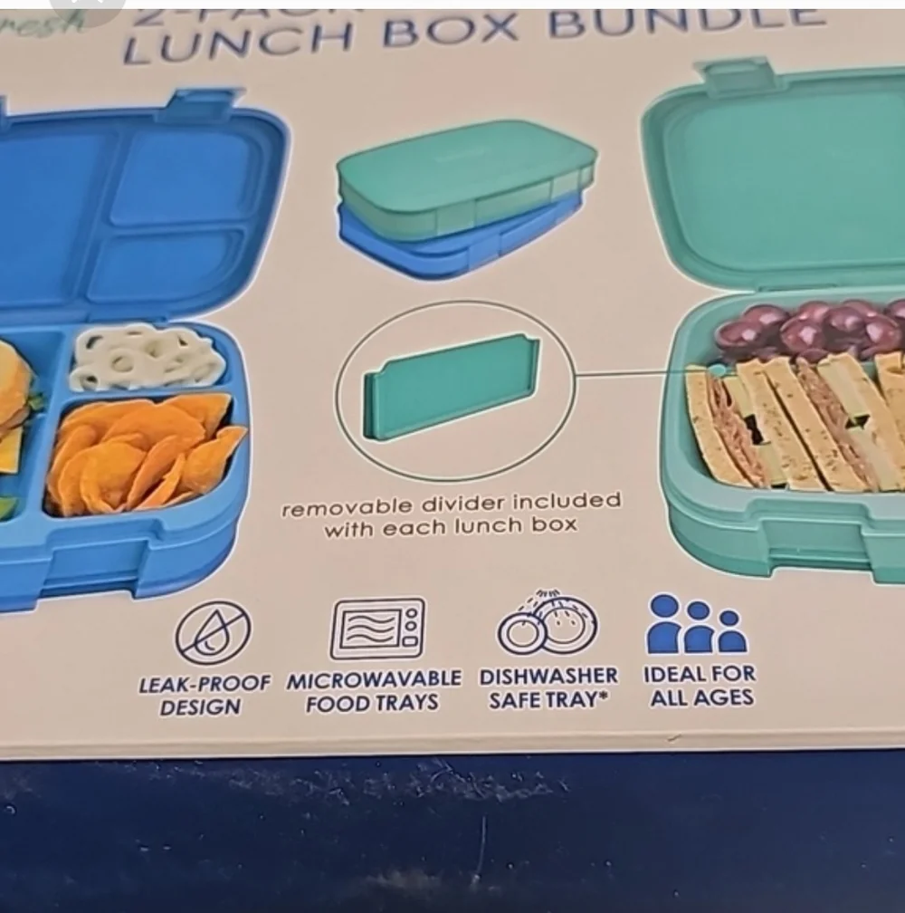 Lunch Box Bentgo ContainerKids Adults 2-Pack New SetFresh Airtight